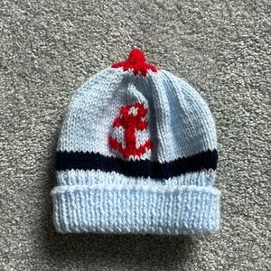 5/$25- Hand knit baby hat